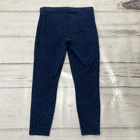 SPANX Jeggings Women's X Large Indigo Leopard Denim Skinny Pull On - Picture 7 of 11